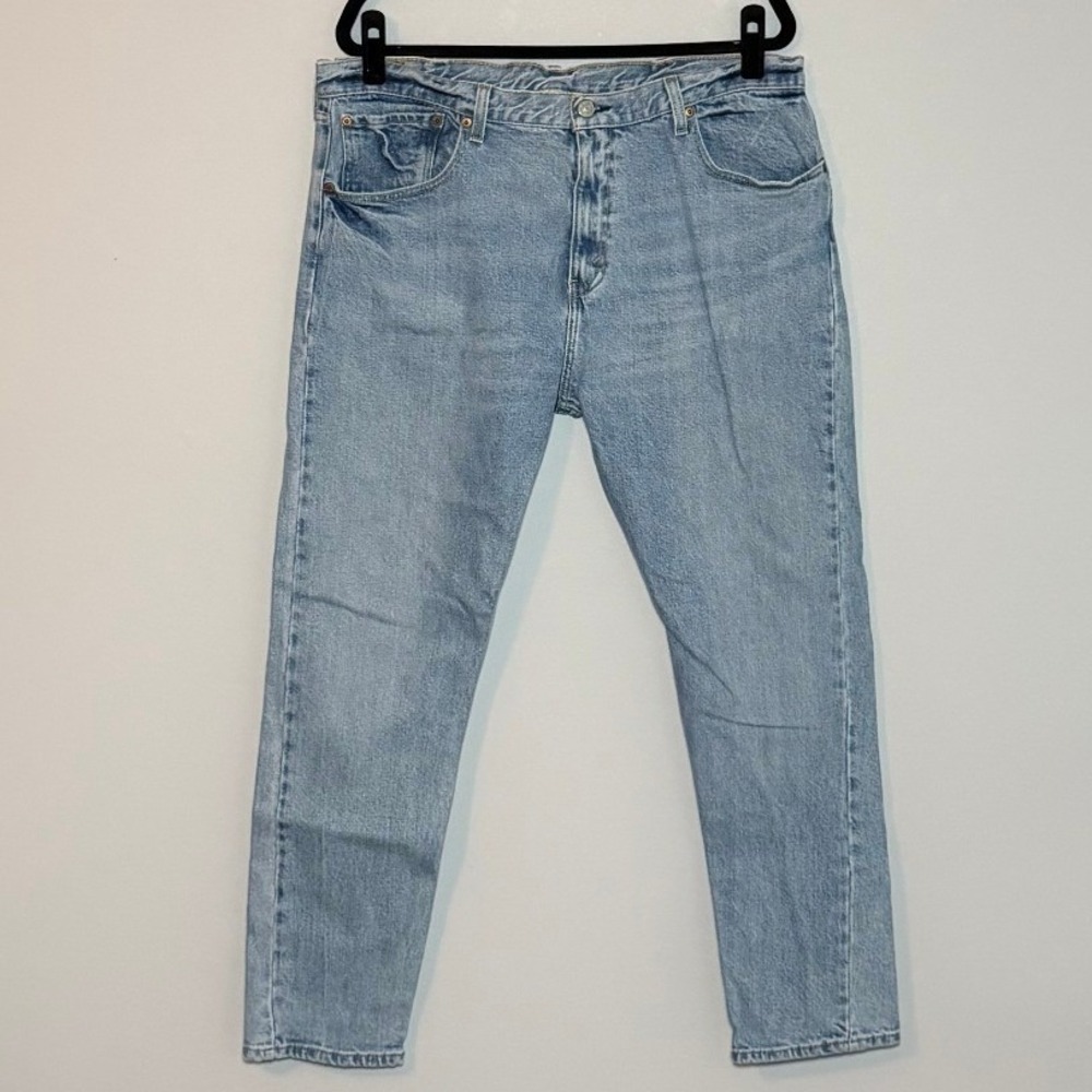 Levis 512 Slim Taper Jeans Mens 38x30 Light Wash Blue Denim 28833-0155